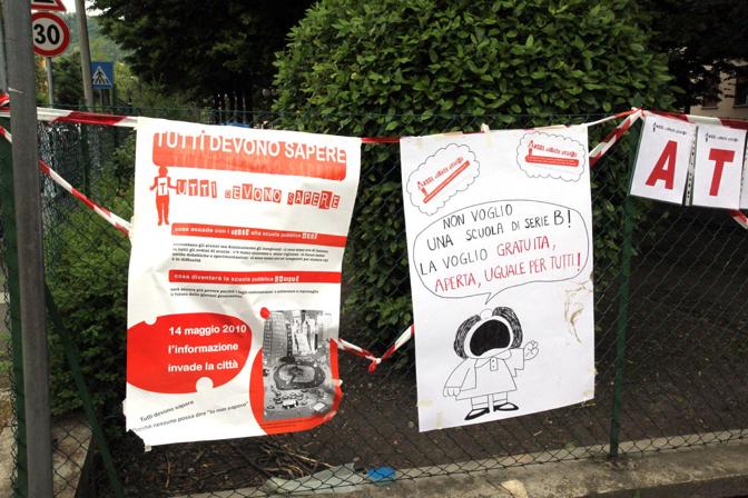 140510-protesta scuole-scuole Cesana alla Barca-foto Nucci/Benvenuti